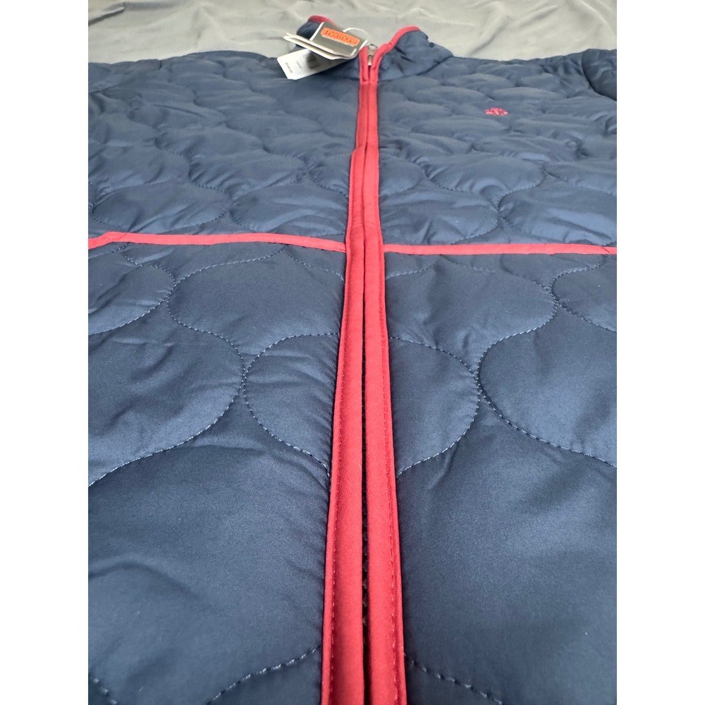 Brooks Brothers Mens Large Quilted Thermore Insulated Jacket Navy Blue Red NWT - Picture 7 of 16